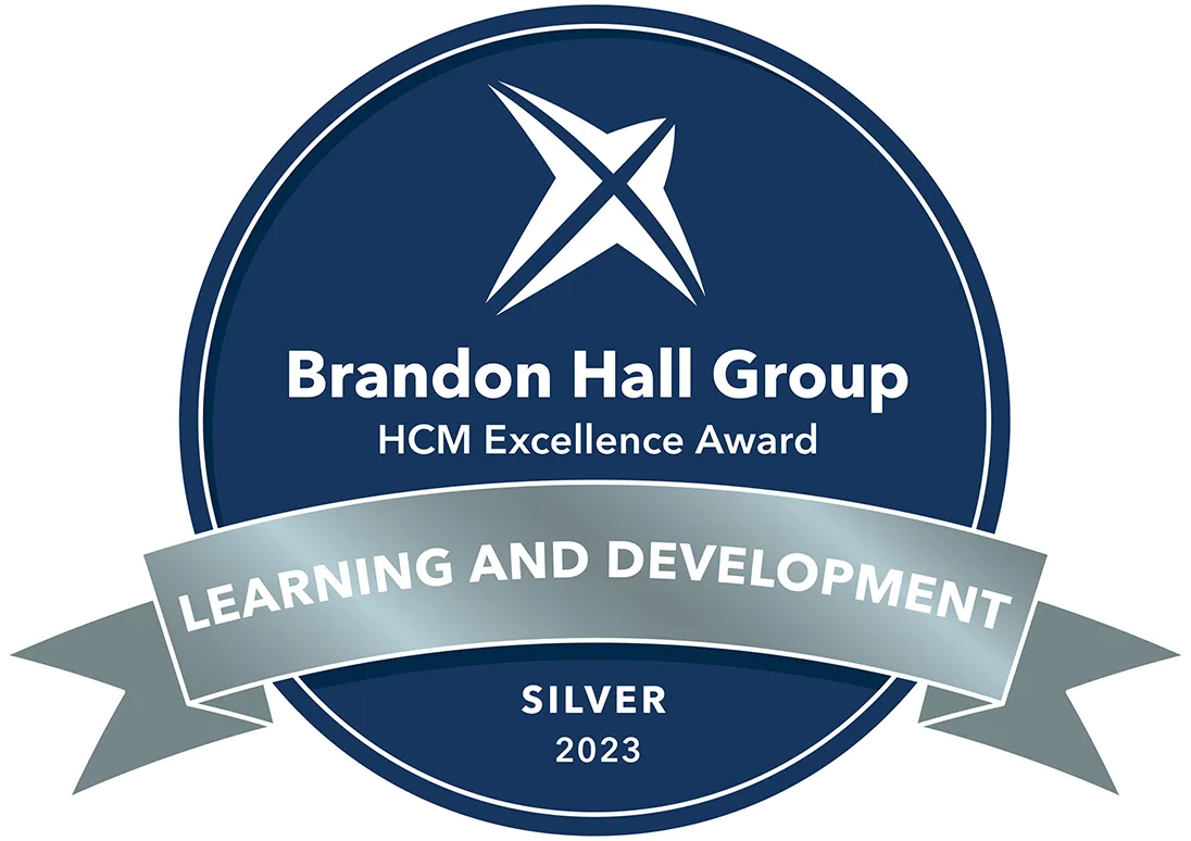 Brandon Hall Group Learning and Development silver award 2023